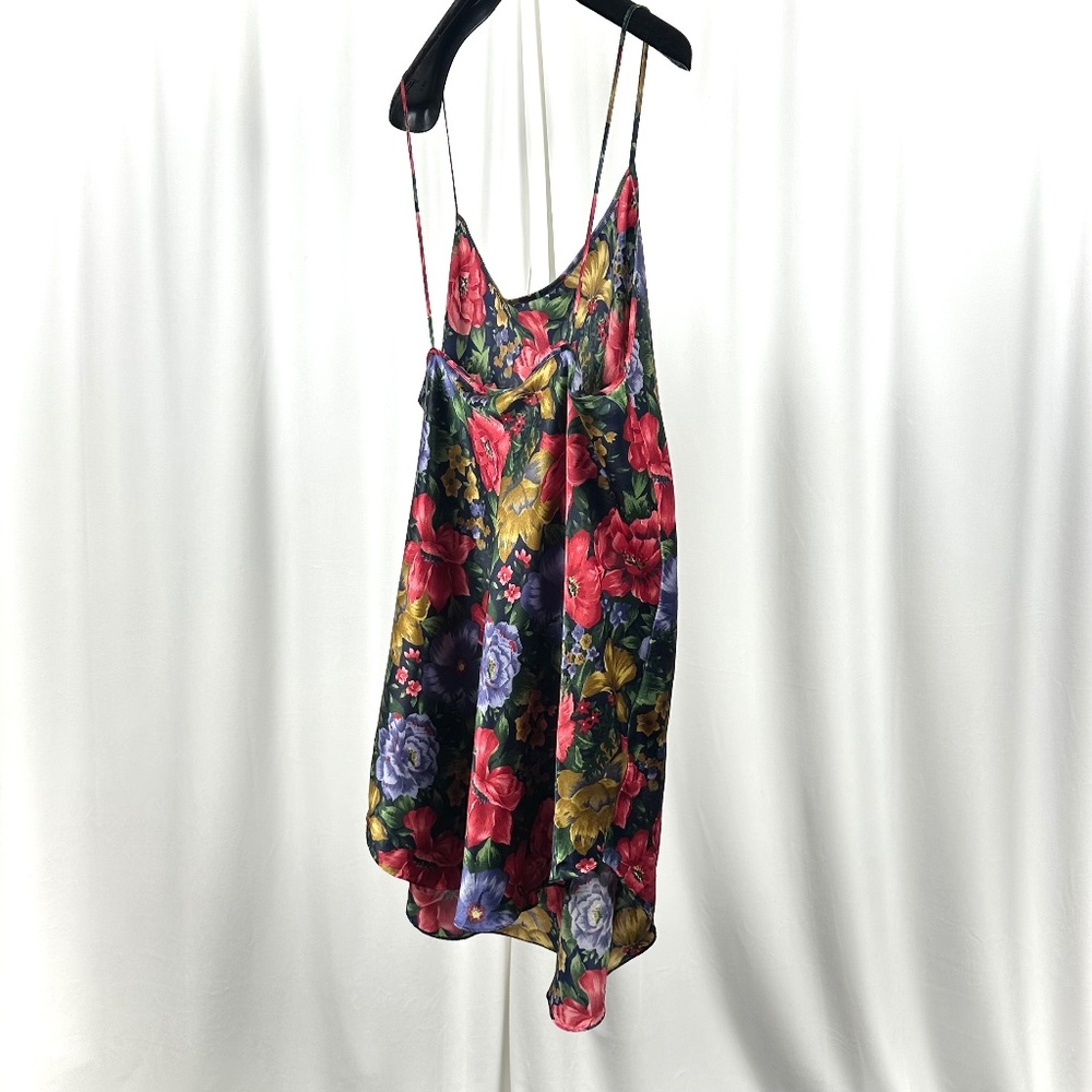 Vintage 90s Floral Slip Dress Linda for Eaton Spaghetti Straps - Picture 6 of 13